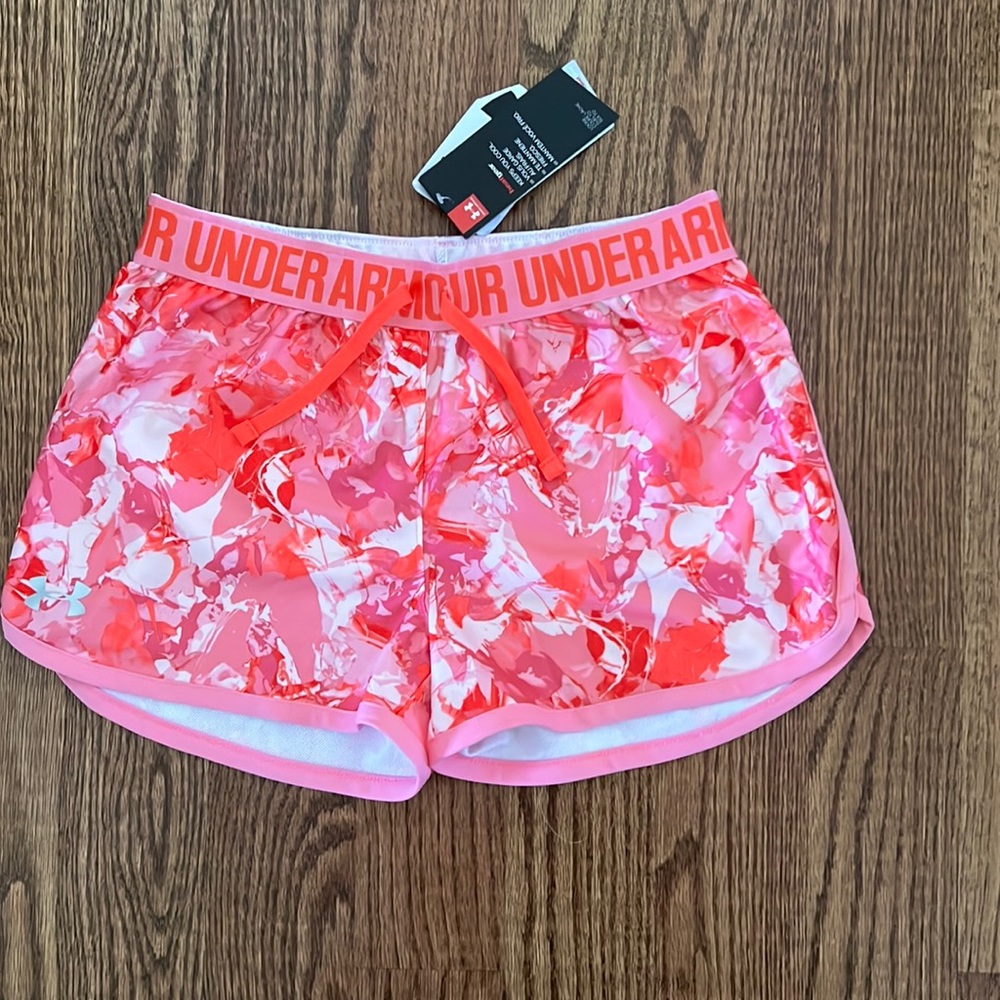 NWT! Under Armour Girls Shorts Youth Large